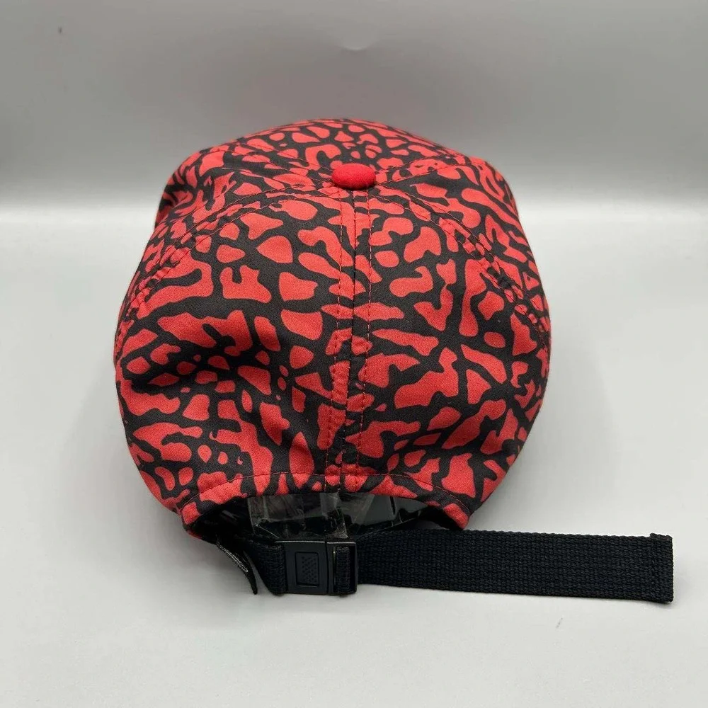 Air Jordan 5 Panel Hat‎ Men Red Cement Elephant Jumpman Strap Back Cap